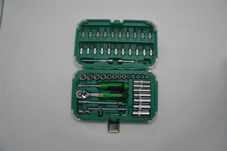 73170 53‑Pcs Tools Set, Green Edge‑wrap Case, New‑style Handle factory 73170 53‑Pcs Tools Set, Green Edge‑wrap Case, New‑style Handle factory